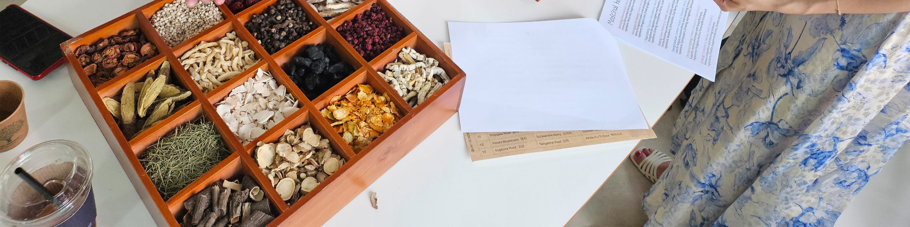 herbal tea class & Korean Medicine tour