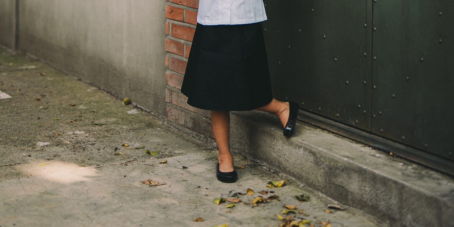 Korea Old School Uniform photoshoot