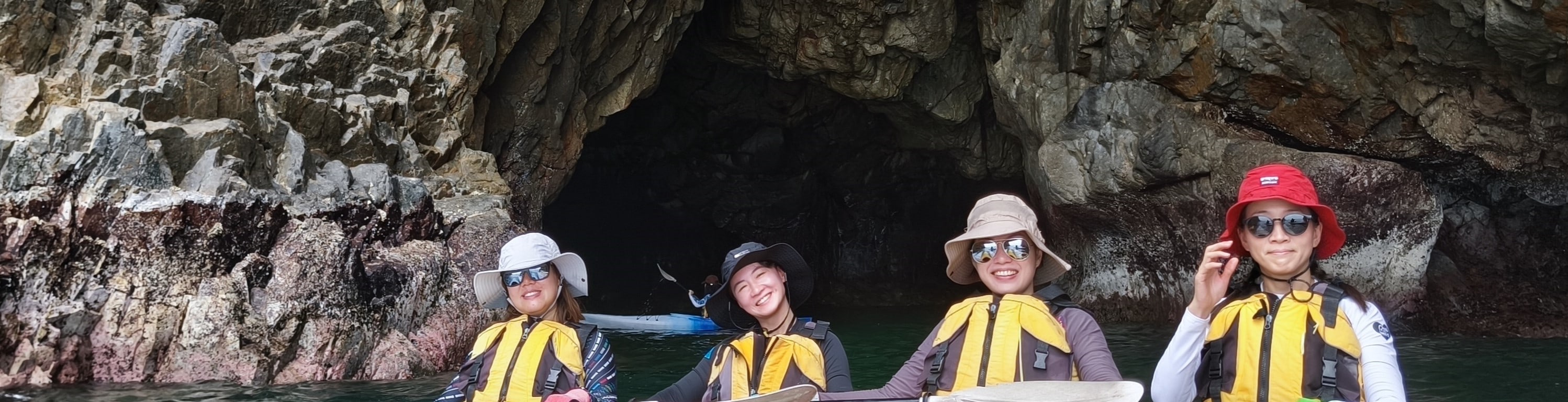 香港東龍島獨木舟探索特色洞穴生態團