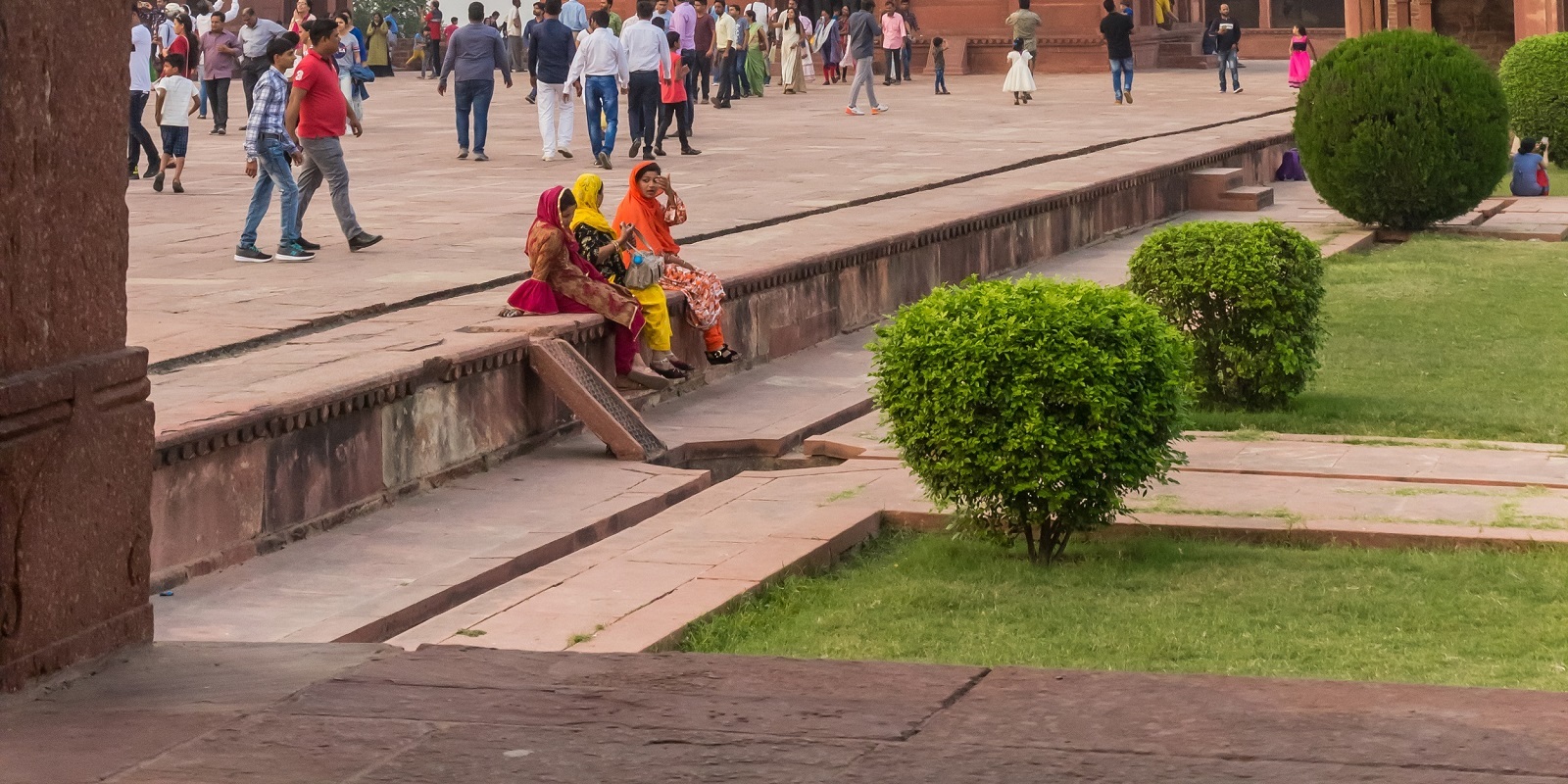 Historic architecture of the Fatehpur Sikri.