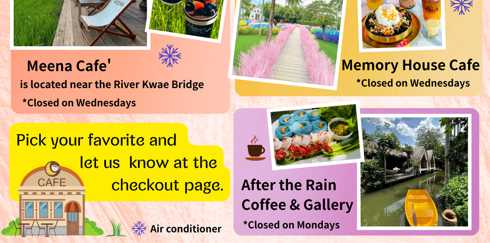 【私人包團】您可以選擇北碧府一家熱門的Instagram咖啡店。請於支付頁面填寫所選咖啡館 【私人包團】您可以選擇北碧府一家熱門的Instagram咖啡店。請於支付頁面填寫所選咖啡館