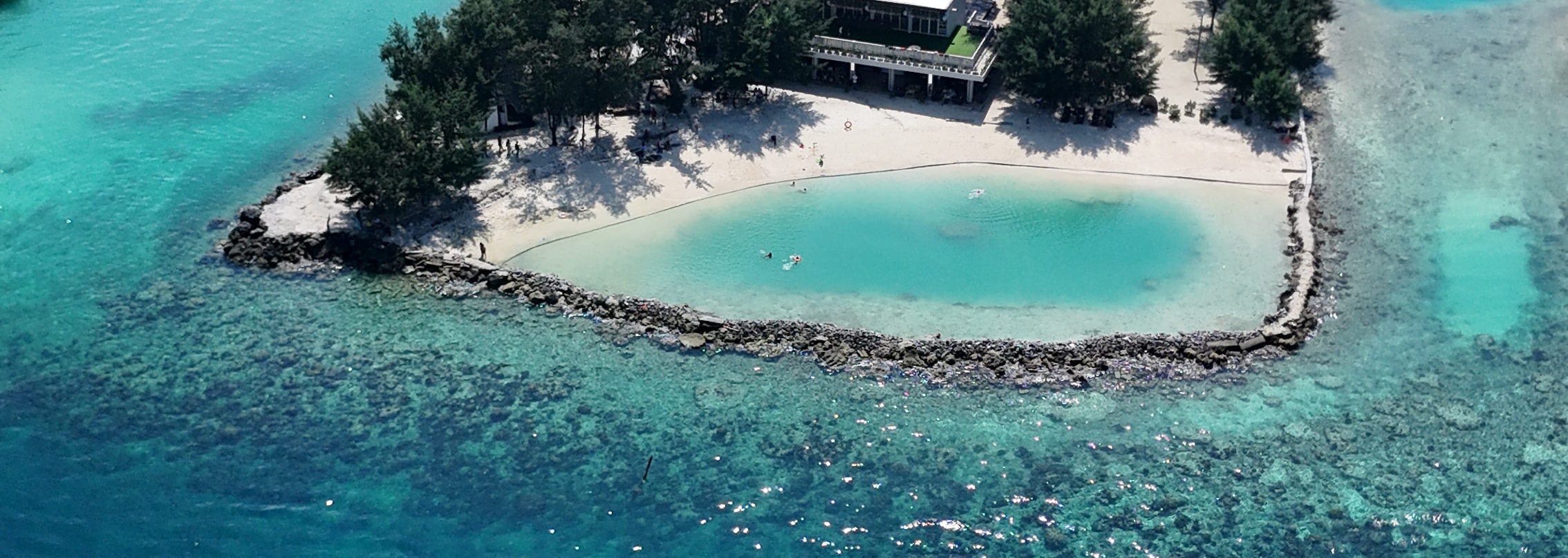 Asha Resort海灘俱樂部的空中鳥瞰美景