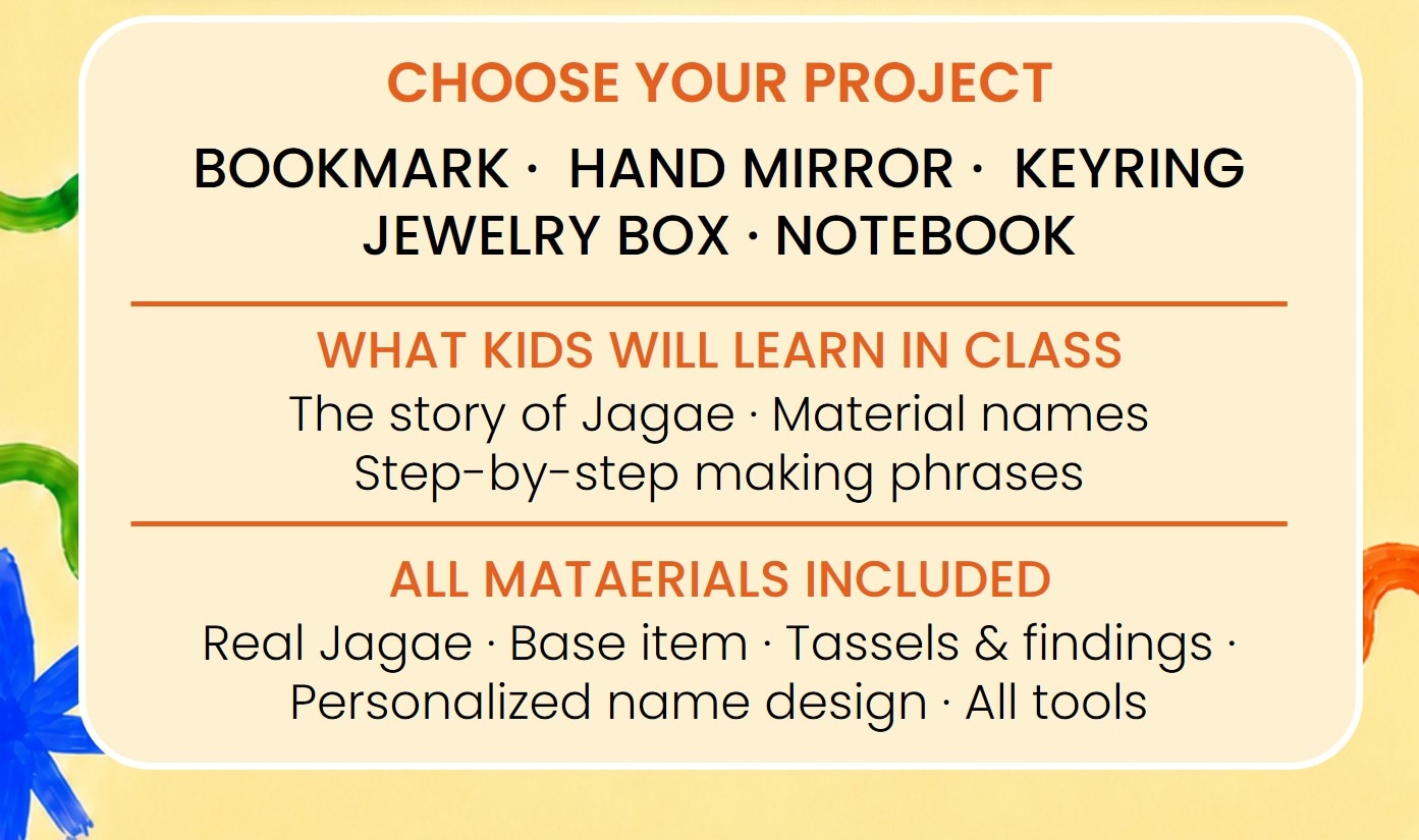 Kids Cultural Craft Workshop in Seoul: Mother-of-Pearl & Stamps - Thumbnail 11