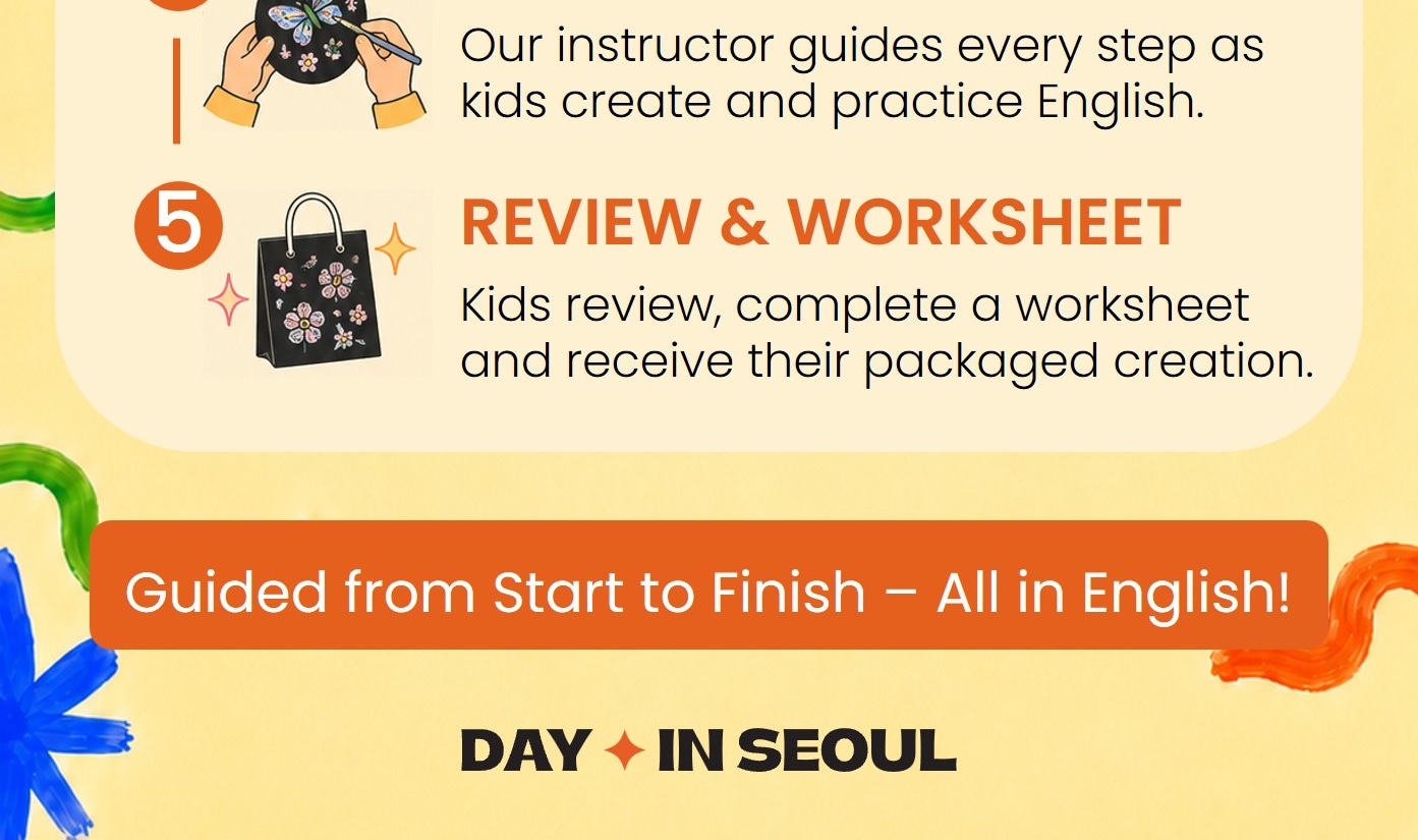 Kids Cultural Craft Workshop in Seoul: Mother-of-Pearl & Stamps - Thumbnail 8