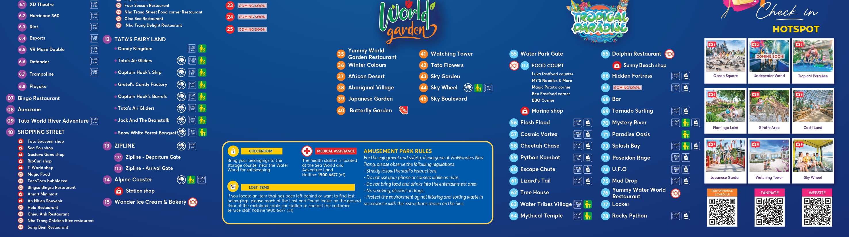 芽莊 VinWonders 主題樂園地圖