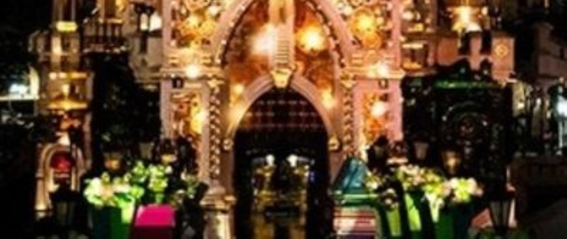 The night view of Magic Castle at Lotte World