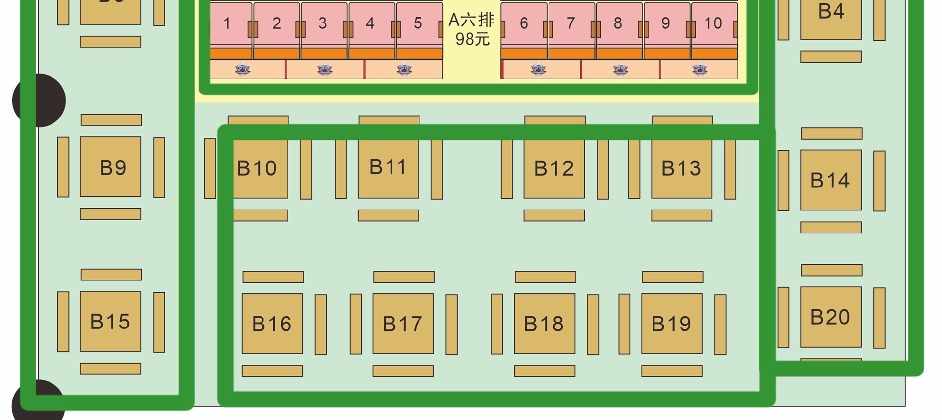 魯祖廟民國茶館座位圖