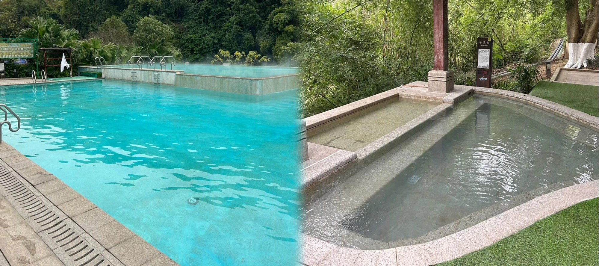 As night falls, the stars twinkle and the hot spring water sparkles. Chongqing Tongjing Hot Spring offers you a private and romantic hot spring experience, relieving your daily fatigue