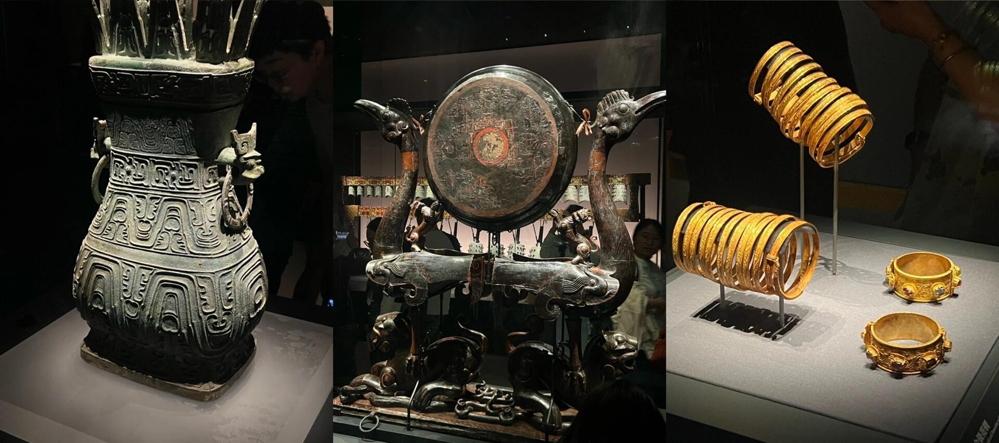 湖北省博物館中，越王勾踐劍鋒芒依舊，曾侯乙編鐘氣勢恢宏 ，各類珍寶訴說荊楚悠久歷史