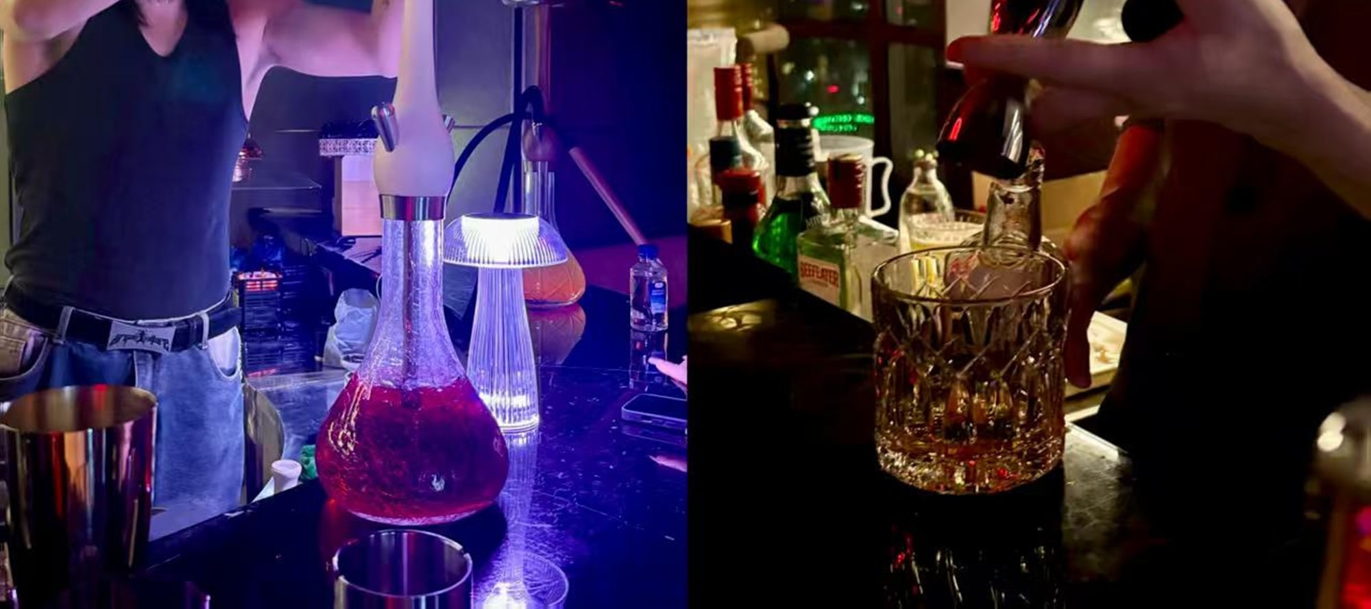 專業調酒師現場炫技,繽紛酒液碰撞,在雲霧Show・Shishabar 品味微醺魅力 專業調酒師現場炫技,繽紛酒液碰撞,在雲霧Show・Shishabar 品味微醺魅力