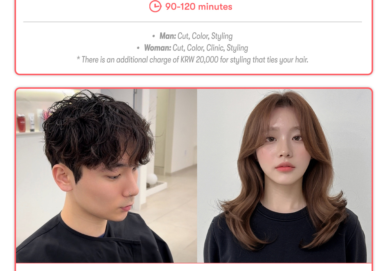 Myeong-dong Hairstyling Experience at Herique (Franck Provost)