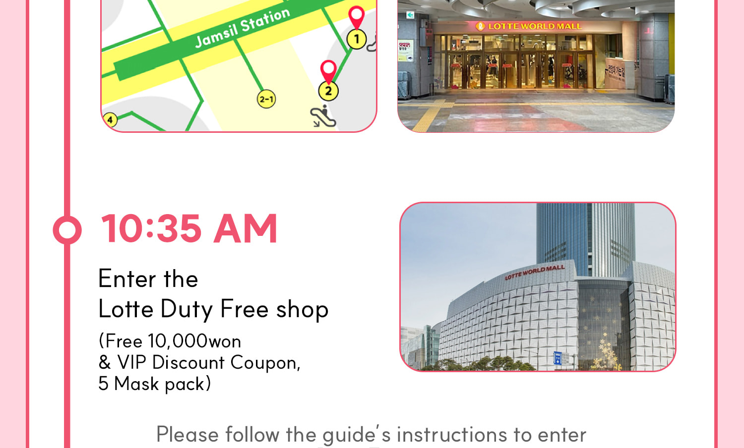 DAY 2 Basic Itinerary.
Itineraries are vary by the selected options. Please check on the detailed Itinerary to prevent discrepancies!! DAY 2 Basic Itinerary.
Itineraries are vary by the selected options. Please check on the detailed Itinerary to prevent discrepancies!!