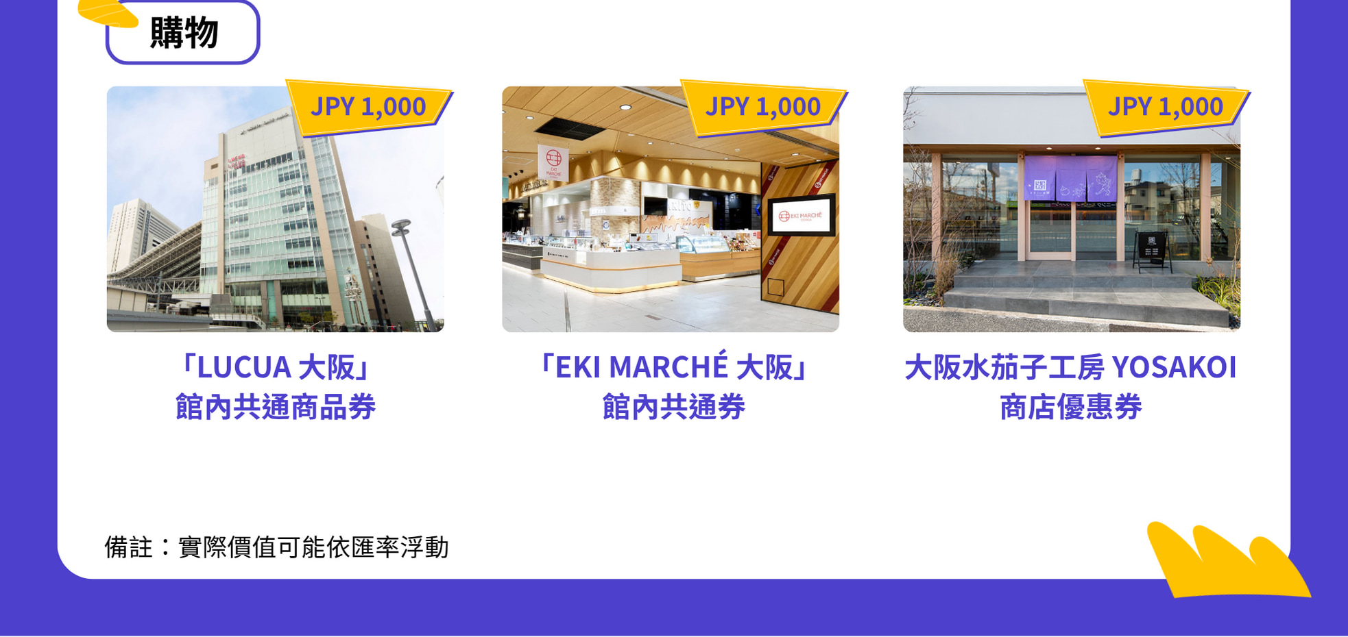 持關西樂享周遊券，輕鬆暢遊大阪、京都、神戶地區人氣設施！