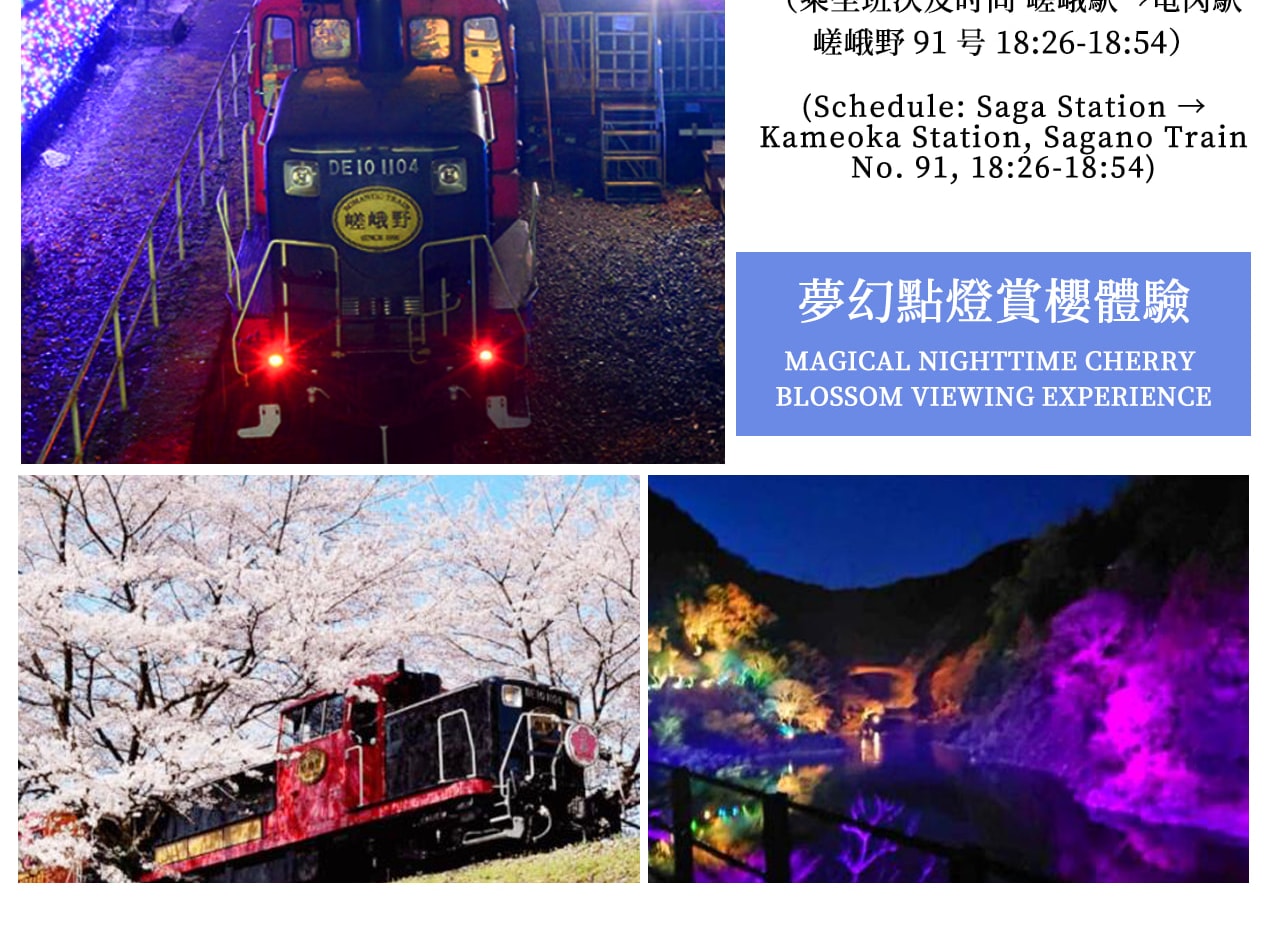 Kyoto Kinkaku-ji Temple, Arashiyama Free Stroll & Night Cherry Blossom/Autumn Leaves Illumination Arashiyama Sagano Romantic Train Day Trip (Departing from Osaka/Kyoto) - Thumbnail 13