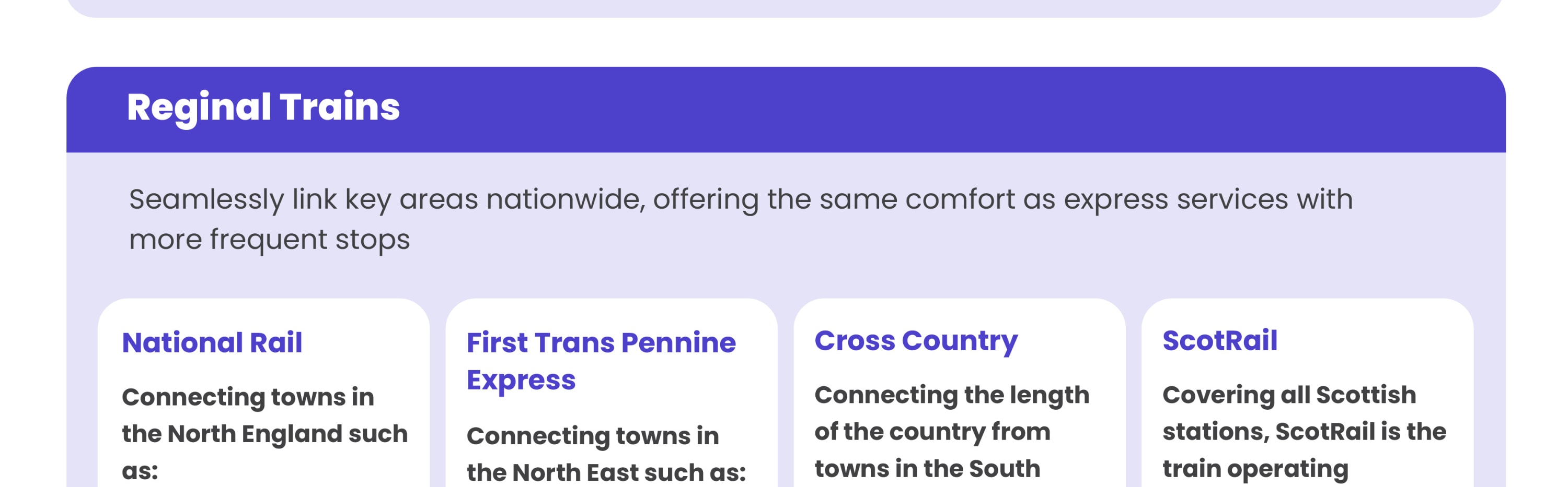 national rail trains
