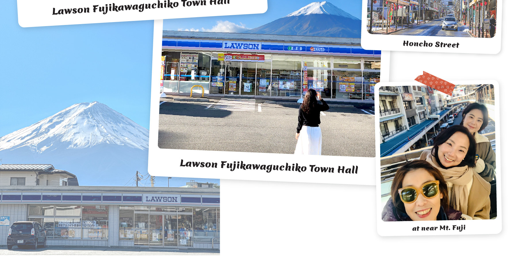 在羅森河口湖站和本町街捕捉令人驚歎的富士山美景,這是兩個最具標誌性的拍照地點,您完美的Instagram時刻正等待著您。探索白絲瀑布,這是一個位於富士山附近壯觀的聯合國教科文組織遺址,以其150米寬的瀑布而聞名。 在羅森河口湖站和本町街捕捉令人驚歎的富士山美景,這是兩個最具標誌性的拍照地點,您完美的Instagram時刻正等待著您。探索白絲瀑布,這是一個位於富士山附近壯觀的聯合國教科文組織遺址,以其150米寬的瀑布而聞名。