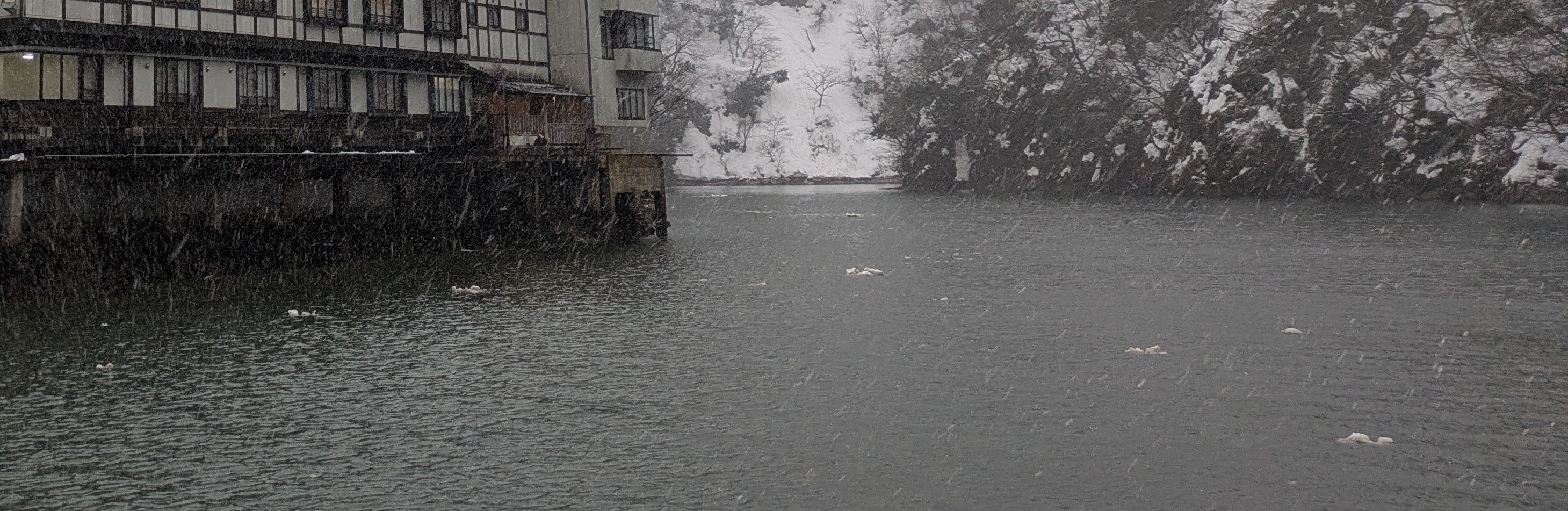 Shokawa River Cruise in Winter, featuring Omaki Onsen