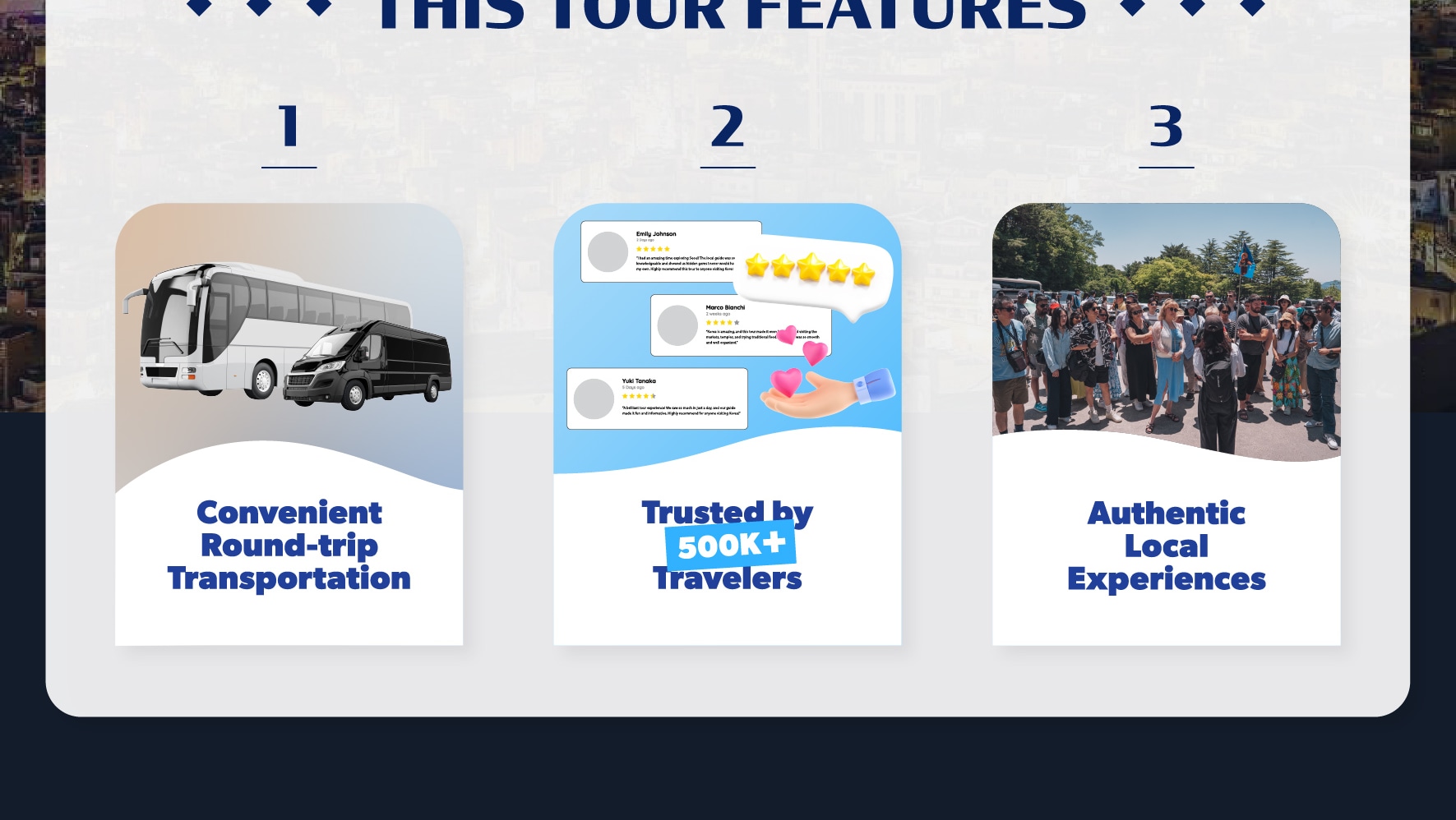 體驗釜山日落的魔力,當城市燈火亮起時——加入我們的旅行,探索城中最佳的日落和夜景地點! 體驗釜山日落的魔力,當城市燈火亮起時——加入我們的旅行,探索城中最佳的日落和夜景地點!