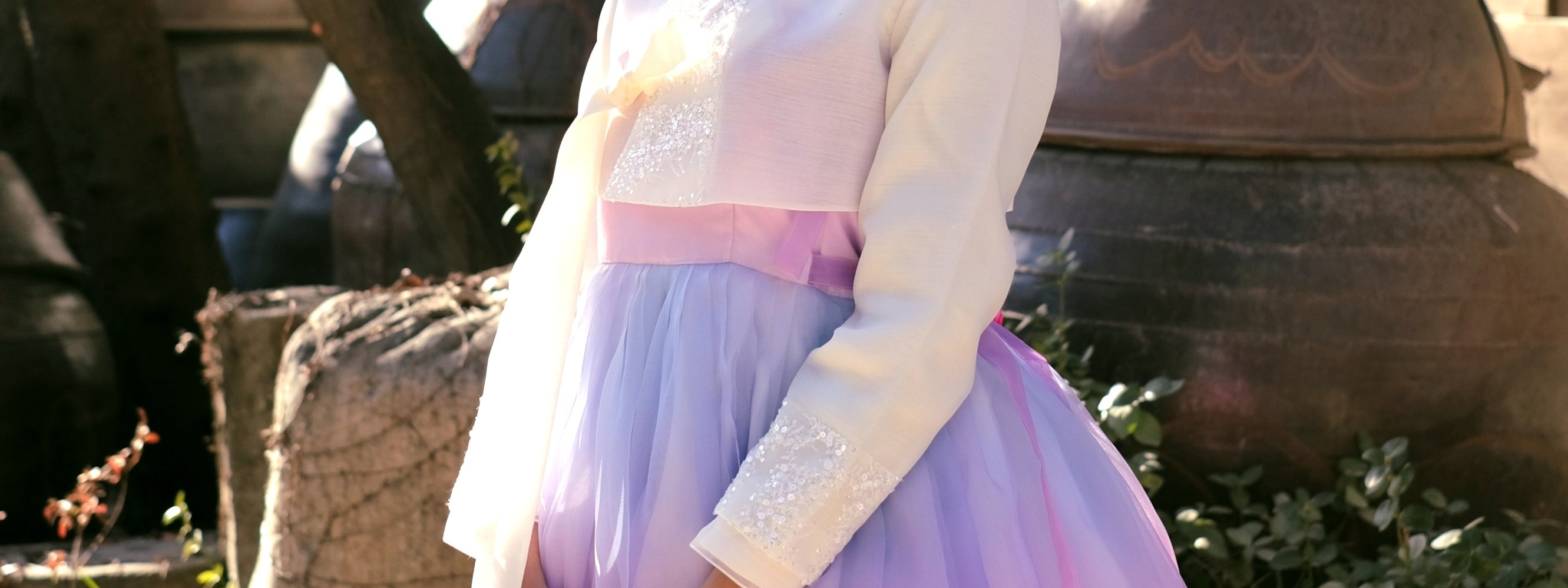 The winner of the 2021 Miss Grand International dressed in a Premium Hanbok.
