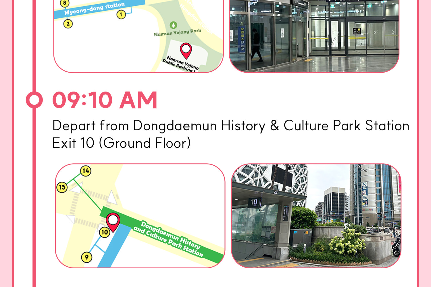DAY 1 (Nami Island+Morning Calm) Itinerary.
Itineraries are vary by the selected options. Please check on the detailed Itinerary to prevent discrepancies!! DAY 1 (Nami Island+Morning Calm) Itinerary.
Itineraries are vary by the selected options. Please check on the detailed Itinerary to prevent discrepancies!!