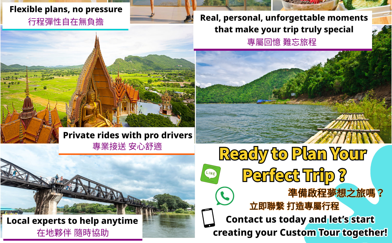Kanchanaburi Multiple Days Private Custom Tour from Bangkok