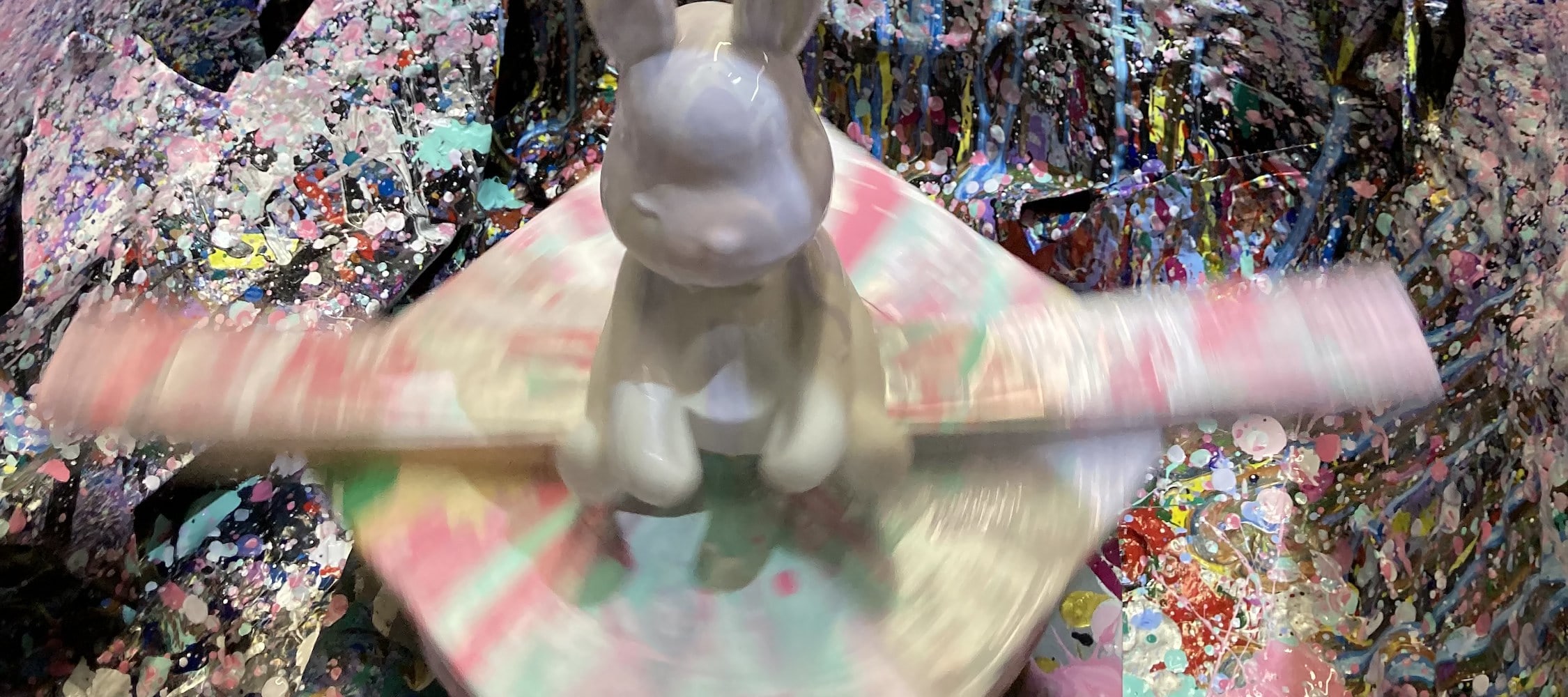 AURA ART THE ORBIT - Bunny Lamp Spin Art Workshop