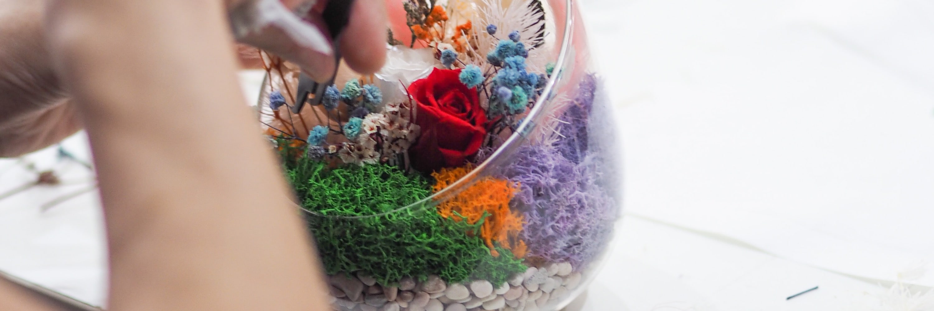新加坡保鮮花盆栽工作坊（J2 Terrarium）