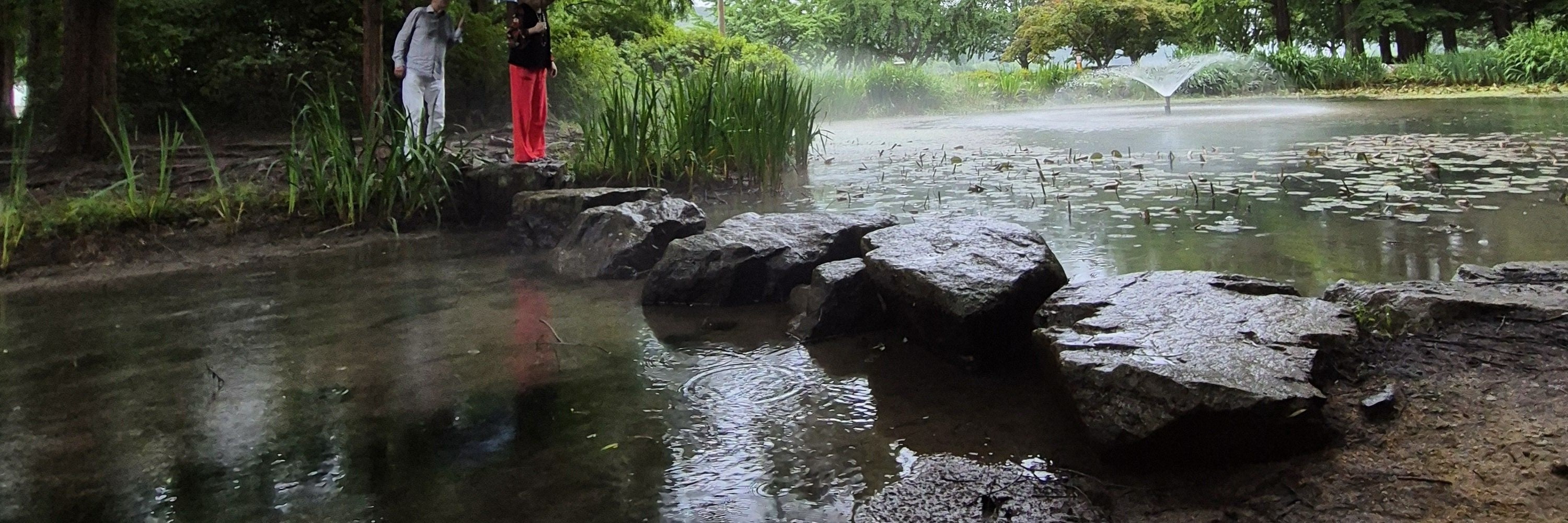 人稱“秘密花園”的洛江水路公園，真是一顆隱藏的寶石，讓人聯想到歐洲的公園。來自全國各地的年輕人都湧向這裡，拍攝令人驚歎的照片。該公園與安東大壩的建設同時建成，提供了一個c