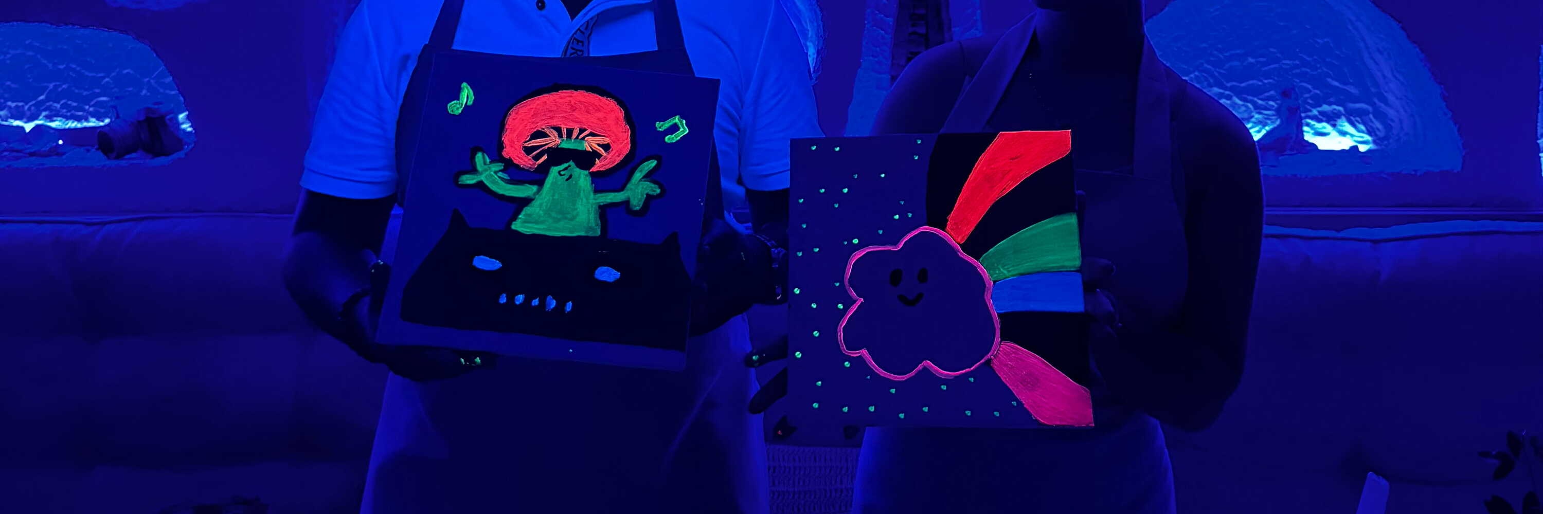 Antalya: Neon Painting Workshop - Art That Glows in the Dark