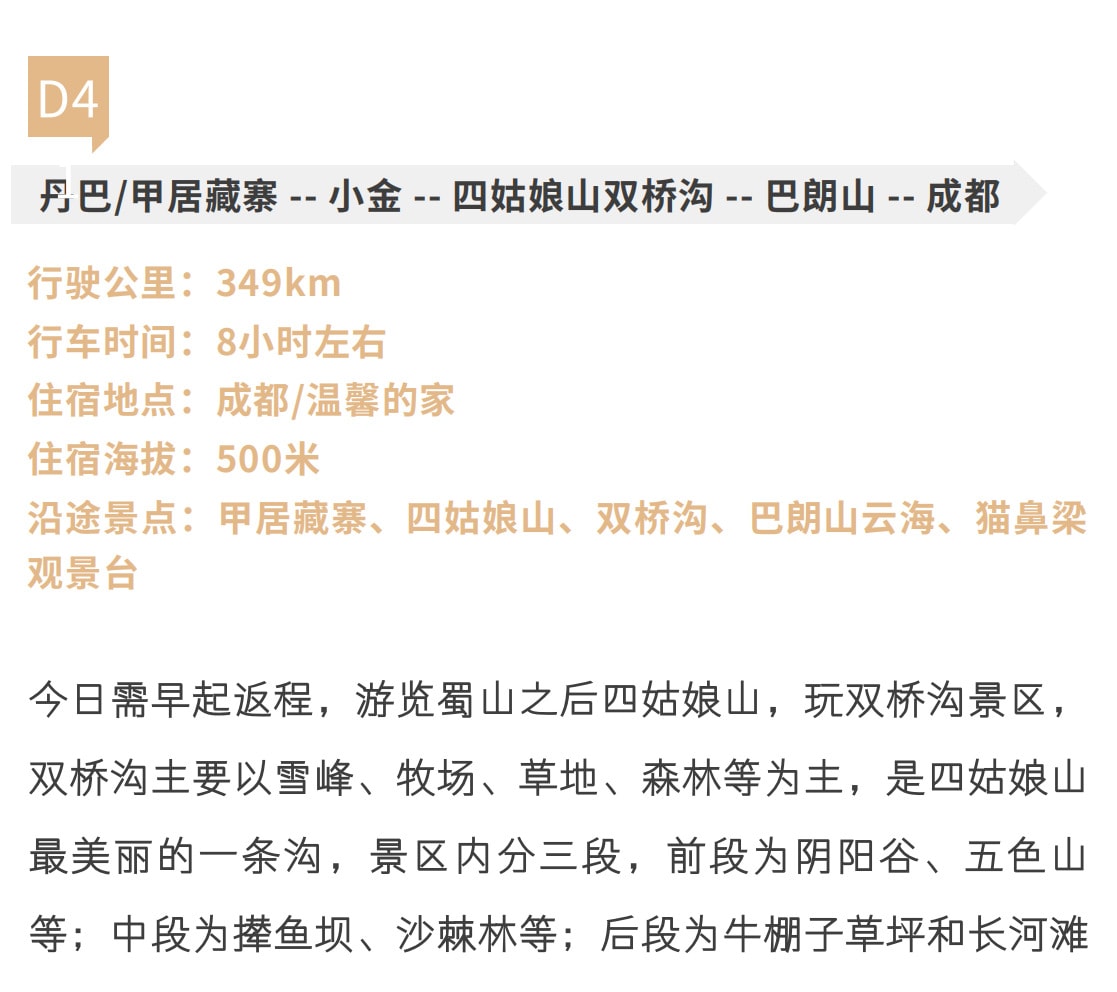 漫遊川西小環線4天3晚（2-8人-四姑娘山+紅海子+魚子西/格底拉姆天空之城+墨石公園+犛牛谷/頂果山）