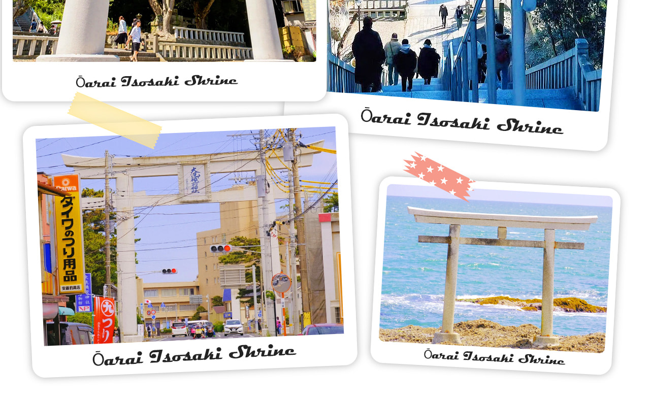 神磯鳥居矗立於海上礁岩之上,伴隨驚濤與日出構成大洗最具神聖感與震撼力的絕美海景地標。 神磯鳥居矗立於海上礁岩之上,伴隨驚濤與日出構成大洗最具神聖感與震撼力的絕美海景地標。