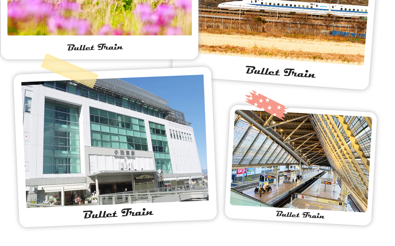 從小田原站搭乘新幹線返回東京,高速便捷,沿途可欣賞關東風光,完美收官富士箱根之旅。 從小田原站搭乘新幹線返回東京,高速便捷,沿途可欣賞關東風光,完美收官富士箱根之旅。