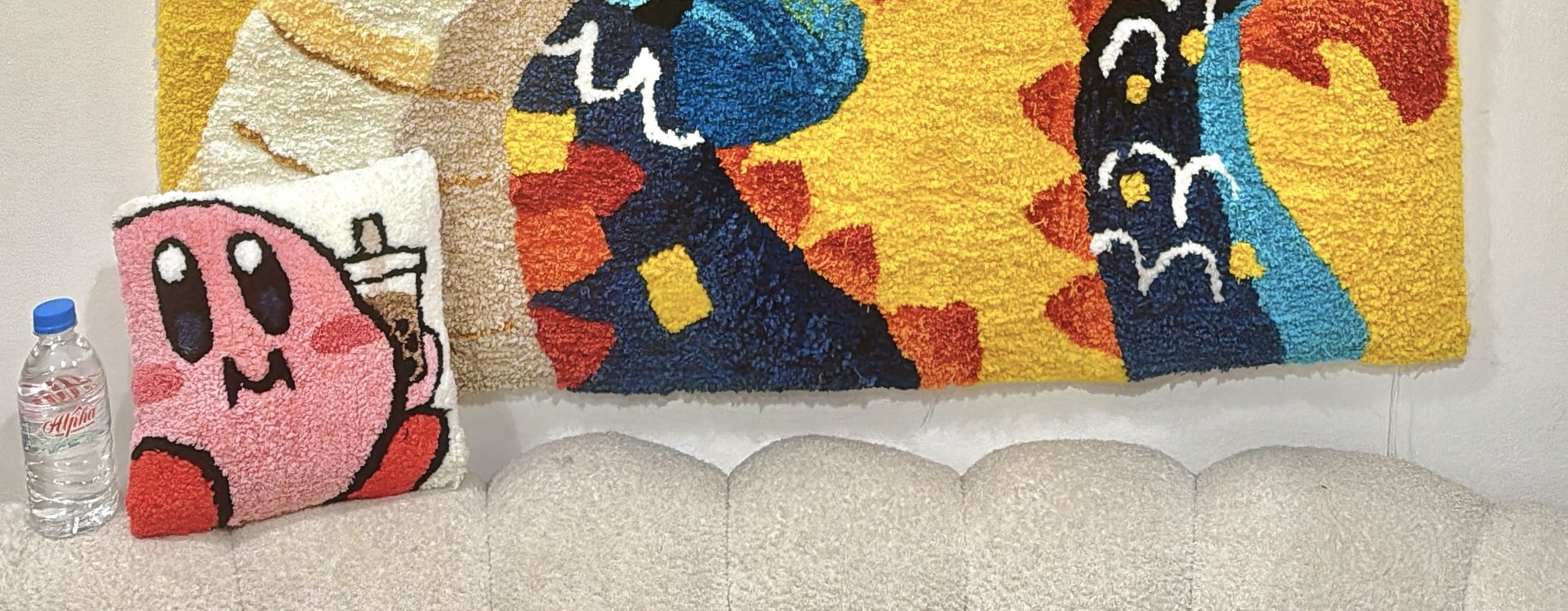You can make huge tufting up to 1.2X1.8m, time arrangement is flexible.