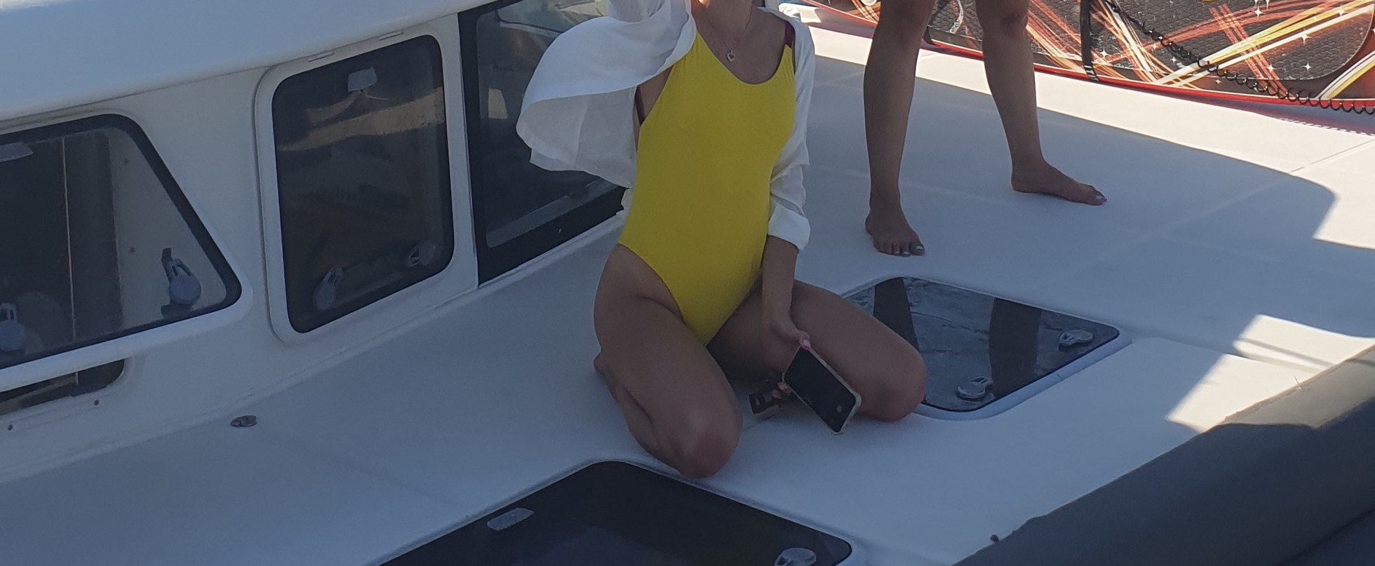 Athens Riviera Catamaran Tour with Fresh Meal and Drinks