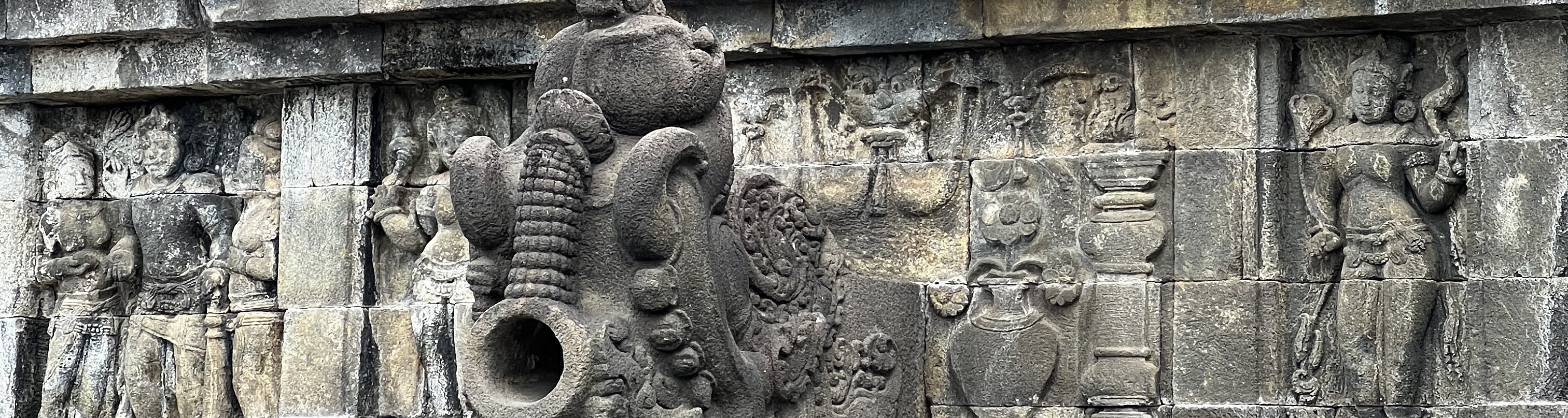 stupa in borobudur temple