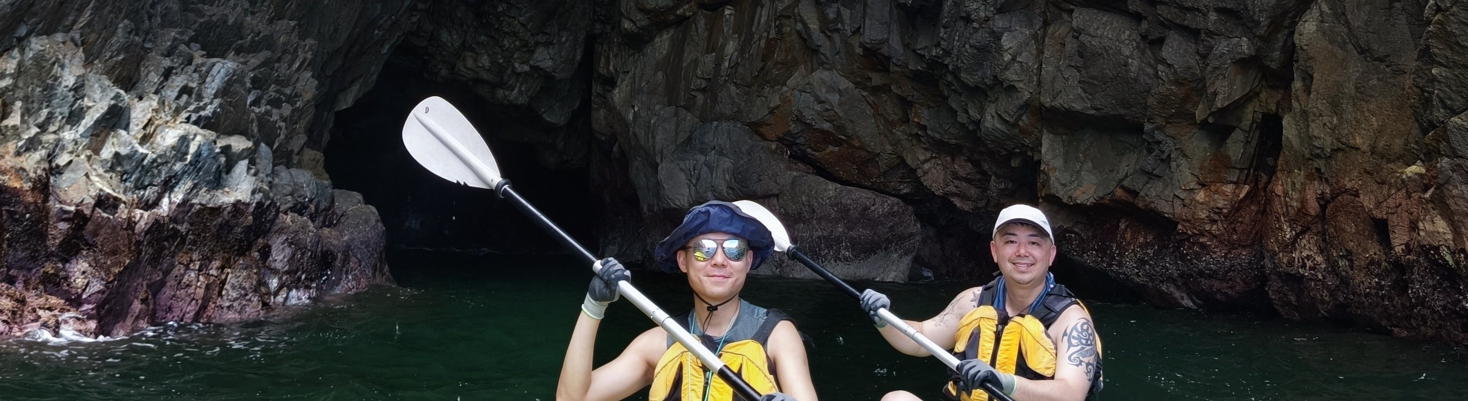 香港東龍島獨木舟探索特色洞穴生態團