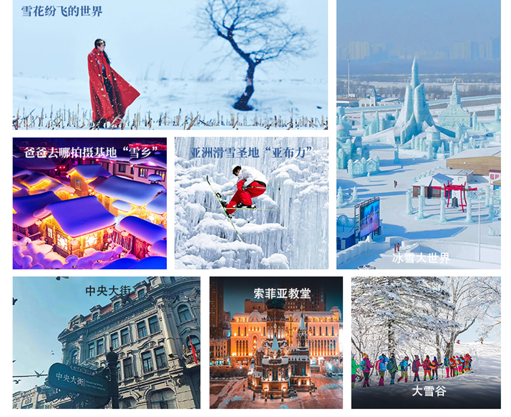 東北哈爾濱雪鄉奇遇5日(哈爾濱冰雪大世界+索菲亞教堂+亞布力滑雪+雪鄉+冰雪畫廊+大雪谷）