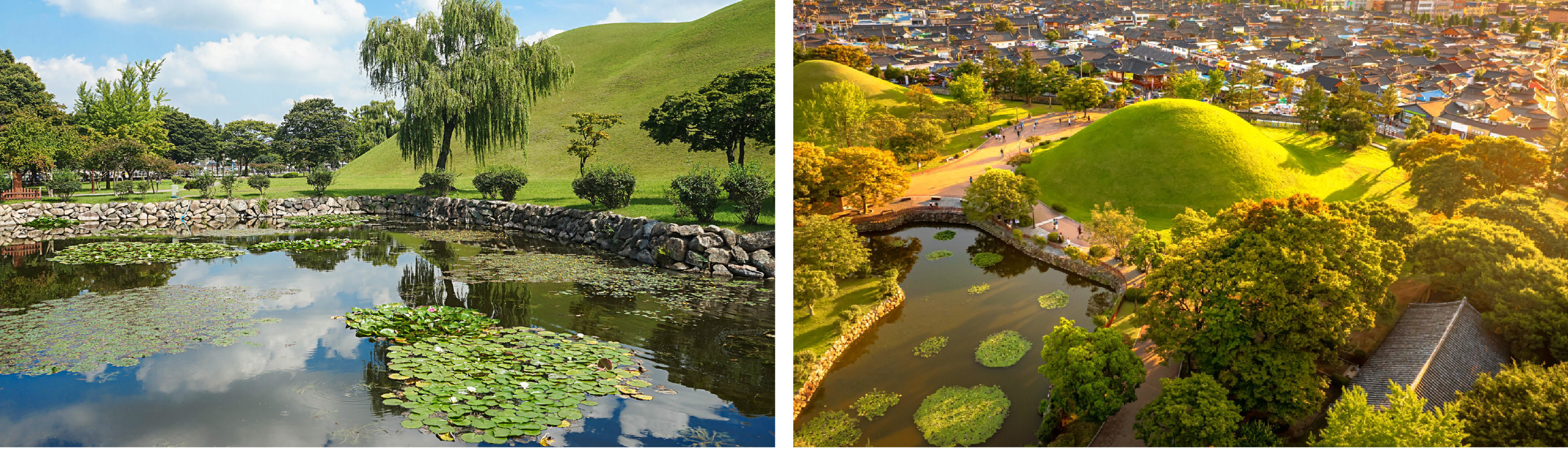 在池塘邊悠閒地享受夜晚漫步,池塘倒映著失落已久的寶藏、柔和的燈光和新羅黃金時代的 echoes。 在池塘邊悠閒地享受夜晚漫步,池塘倒映著失落已久的寶藏、柔和的燈光和新羅黃金時代的 echoes。