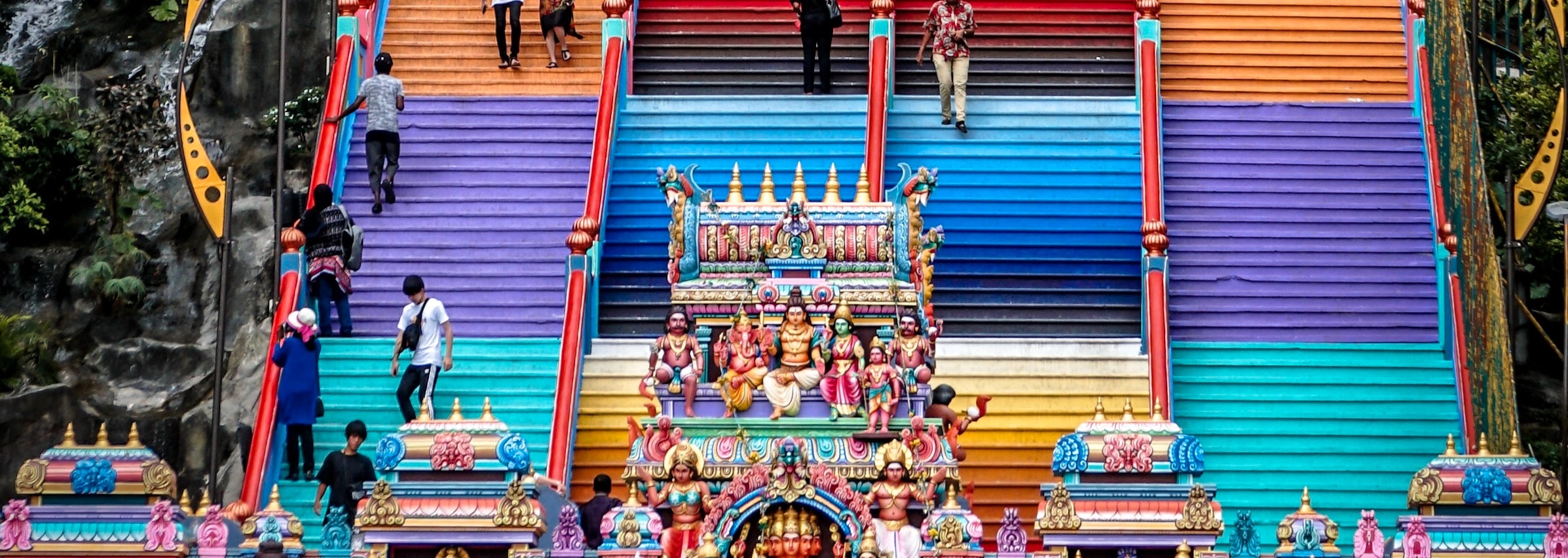 Batu Caves is a limestone hill that houses a series of caves and cave temples. It is one of the most important Hindu shrines outside of India and attracts both religious devotees and tourists