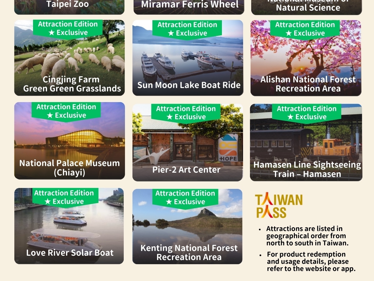 [Taiwan PASS] High Speed Rail + MRT + Taiwan Tourist Shuttle