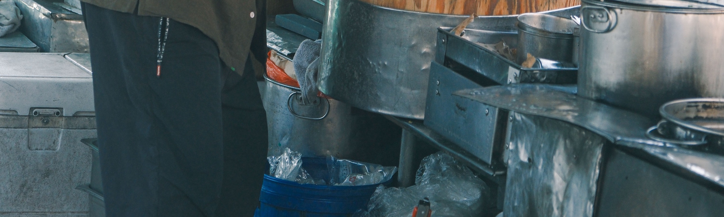 The famous Lau Kee's kitchen preparing Boat Noodles