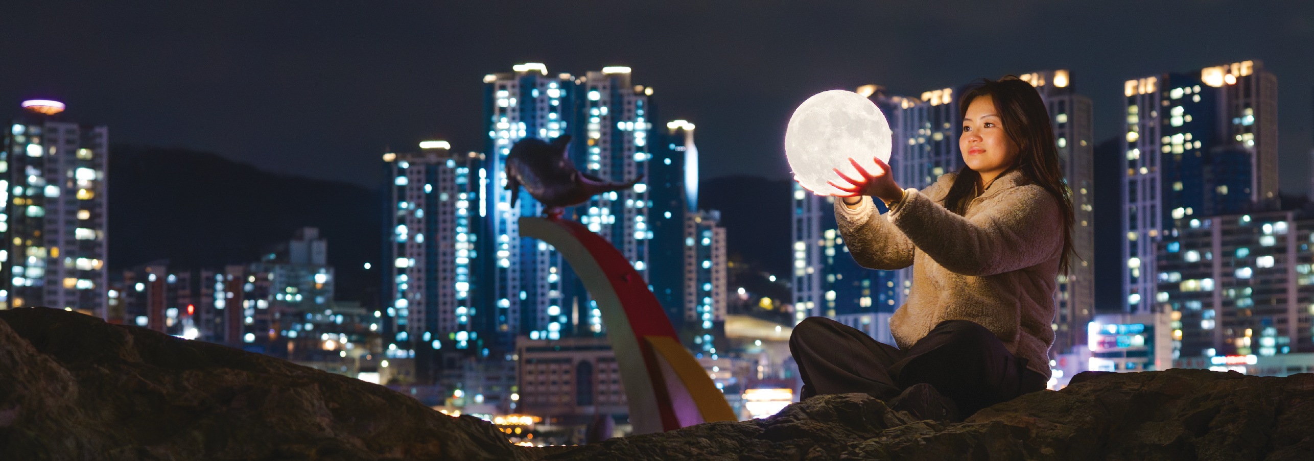 釜山夜遊包含快照