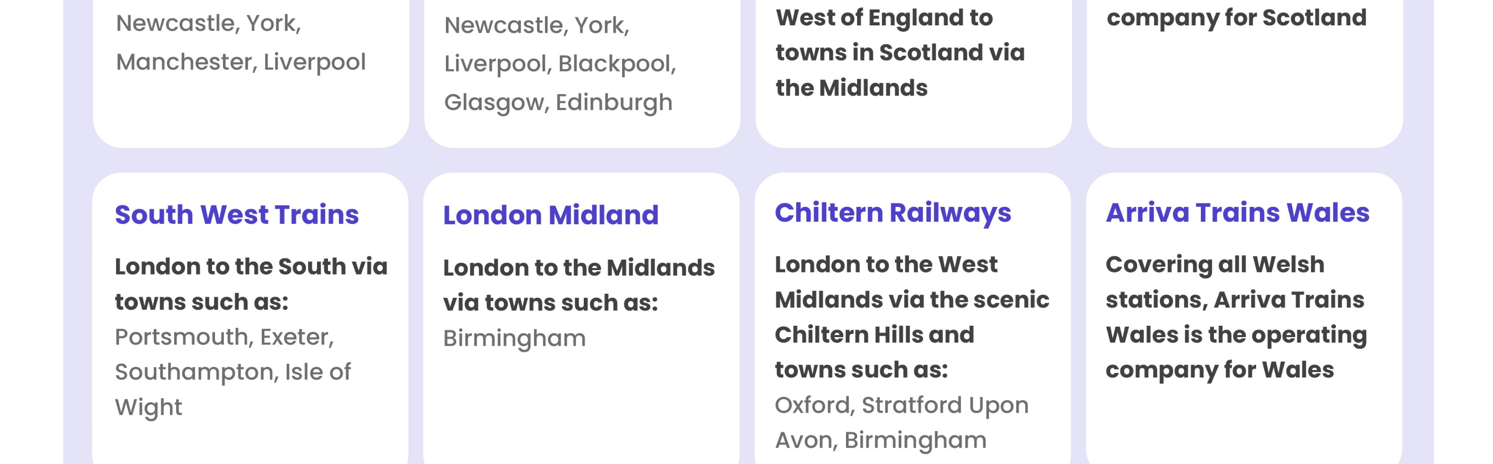 national rail trains