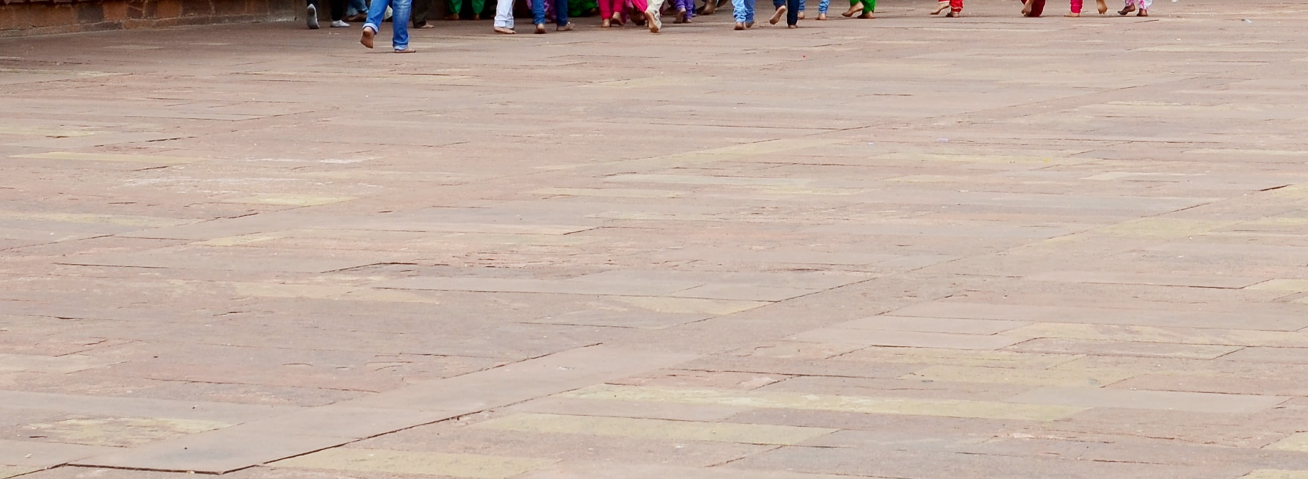 Indian Ladies in Colourful Dress at Fatehpur Sikri.