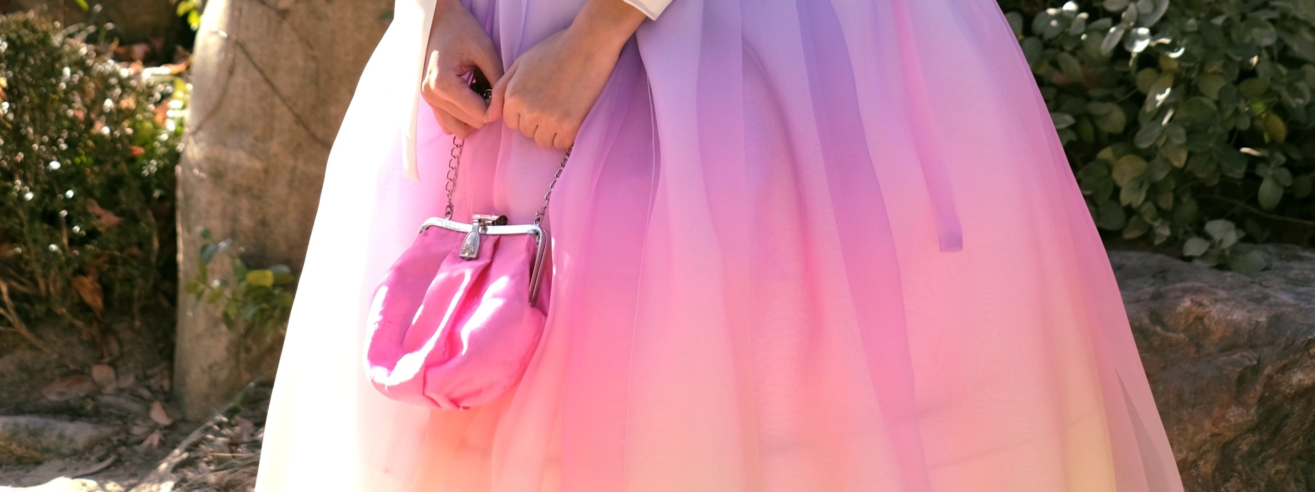 The winner of the 2021 Miss Grand International dressed in a Premium Hanbok.