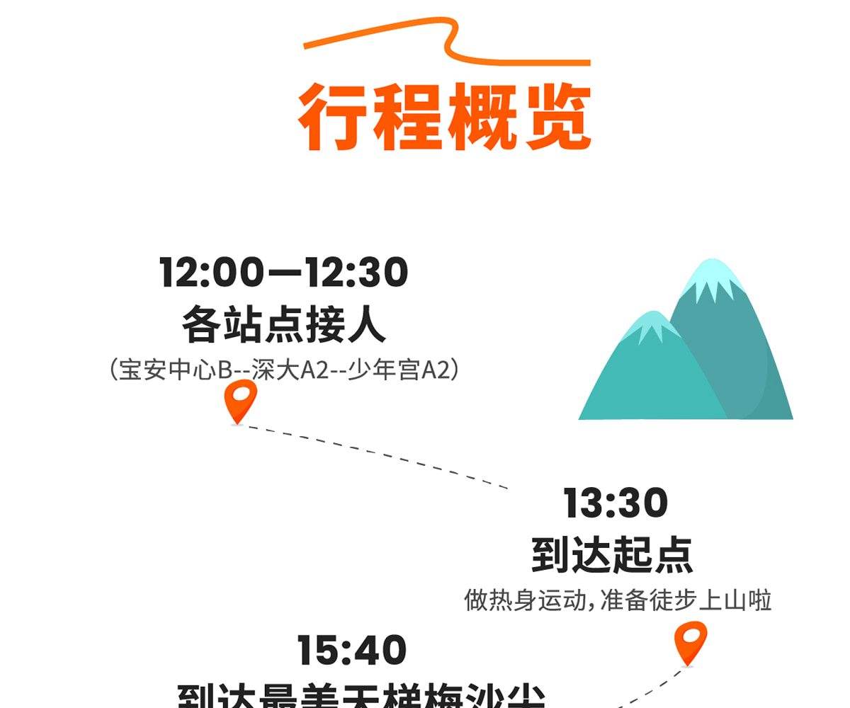 深圳梅沙尖天梯徒步1日遊（X計劃+行程反走+12點晚出發+25人玩咖小團）