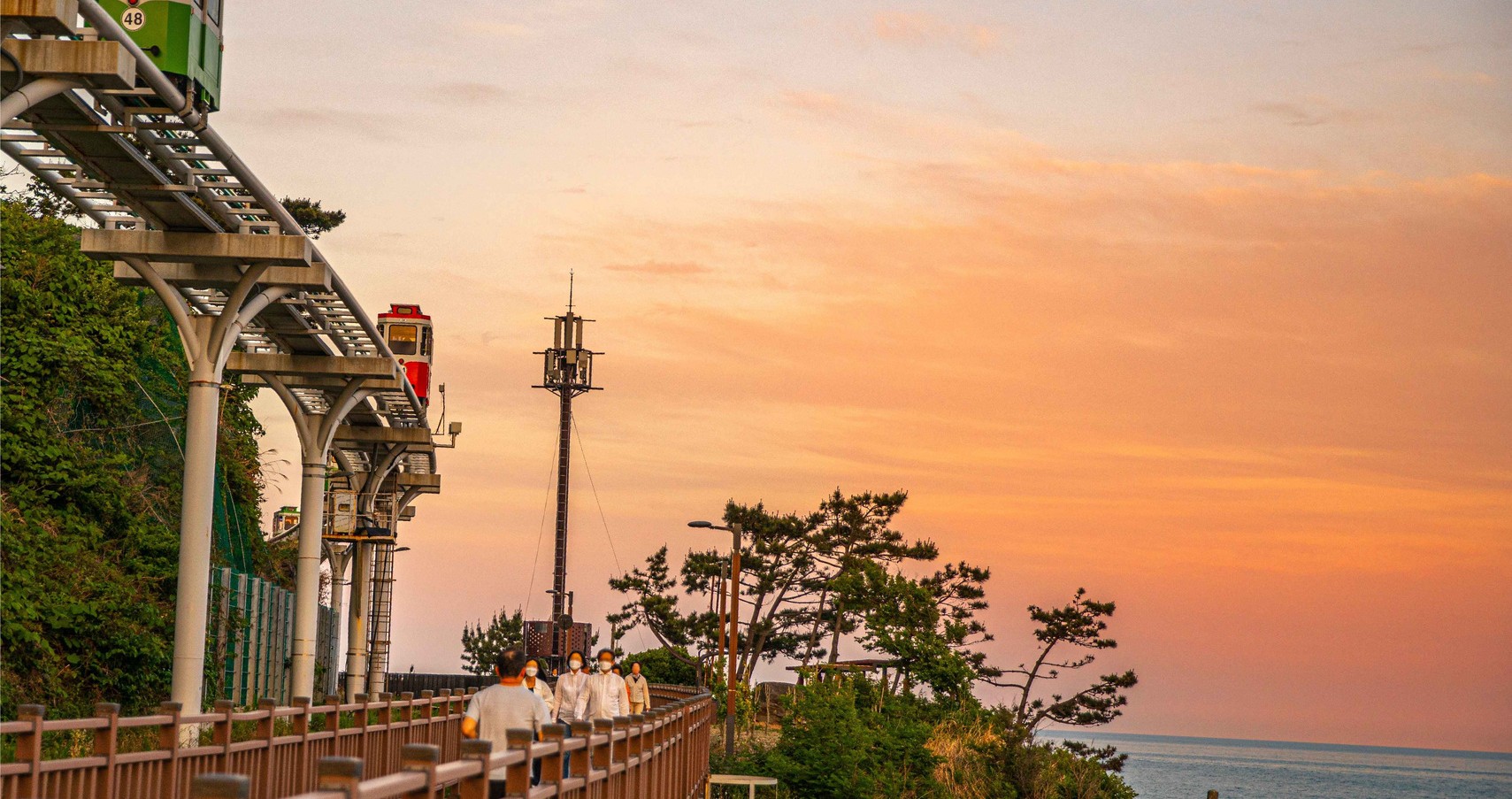 Busan One Day Tour: Gamcheon Culture Village, Haeundae Blueline park