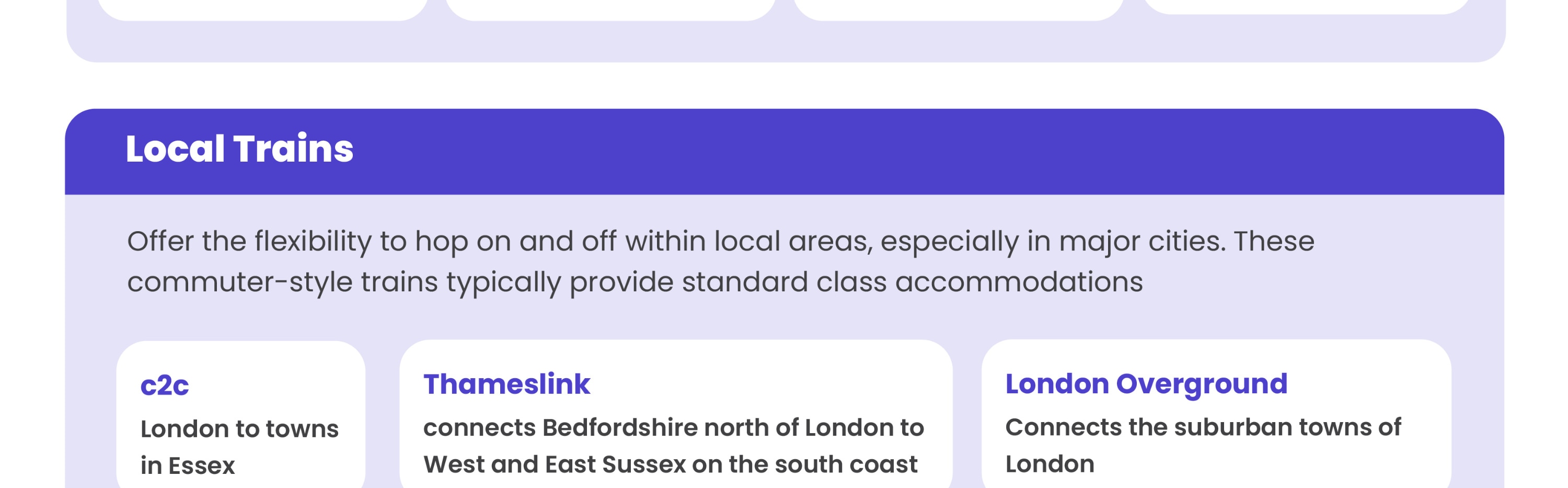 national rail trains