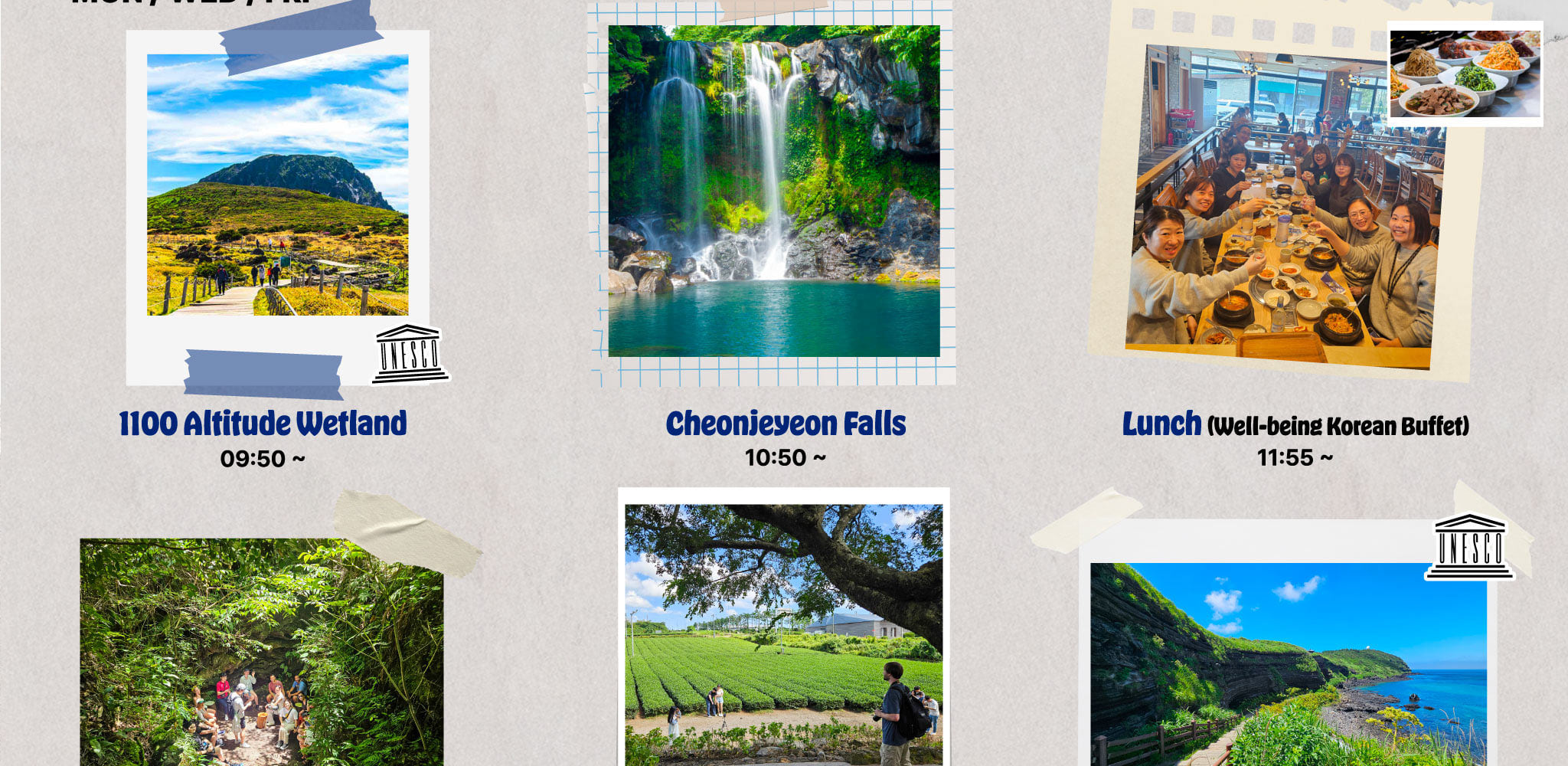 jeju tour itinerary