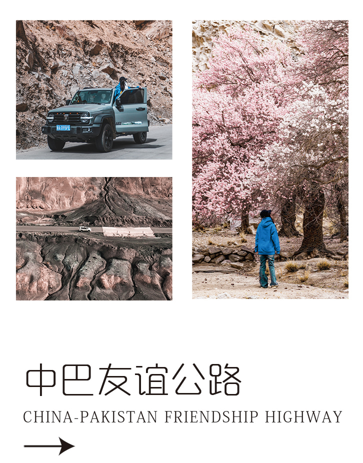【春季限定】新疆杏會疆南7日（全程攝影旅拍+坦克300+塔爾鄉杏花+盤龍古道+慕士塔格冰川+白沙湖+班迪爾藍湖+木吉火山口+喀什古城）